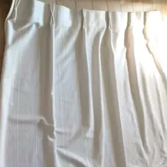 ホワイト ストライプ模様 レース生地