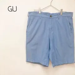 セール♪【良品】GU ハーフ パンツ XL 大きめ 旅行 アウトドア コットンのサムネイル