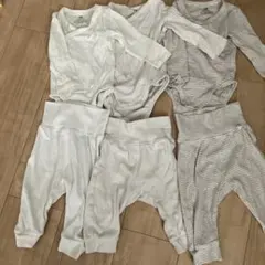 H&M オーガニックコットンロンパース・パンツセット 6M