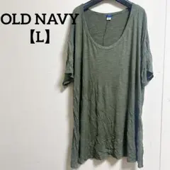 OLD NAVY ルーズフィット Tシャツ 【L】 オリーブグリーン