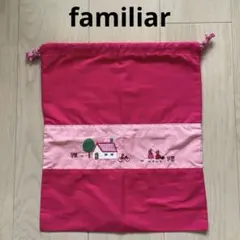 familiar ファミリア　ケース　ポーチ　巾着　女の子　刺繍　レア　バッグのサムネイル