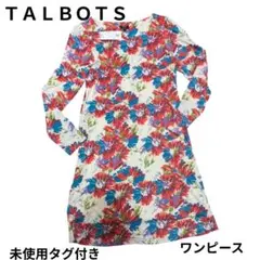 未使用タグ付き TALBOTS 花柄チュニック　花柄ワンピース