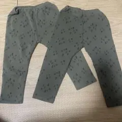 木の模様のパンツ ２枚　ユニクロ