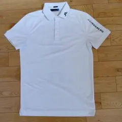 か*げ様 J.LINDEBERG ホワイト スリムフィット シャツ