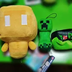 Minecraft ぬいぐるみ マスコット 3点セット