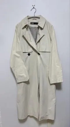 ZARA ザラ オフホワイト トレンチコート レディース Sサイズ
