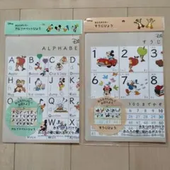おふろポスター ディズニー ミッキー アルファベットひょう すうじひょう 数字のサムネイル