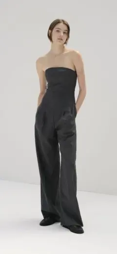 AURALEE WOOLKID MOHAIR HOP SACK JUMPSUIT