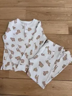 ジェラートピケ キッズ パジャマ クッキーアニマル柄 120 130