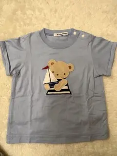 ファミリア familiar 恐竜とクマのTシャツ イエロー 90cm familiar - ファミリア 半袖Tシャツ 90cm キッズ 男児 黄【中古】【新