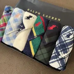 男女兼用・大人気・ビジネス・スーツ・ギフト♡ラルフローレン ガーゼタオルハンカチ