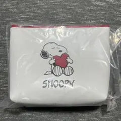 新品未開封！DHCスヌーピー ポーチ＆ミラー （ハート）