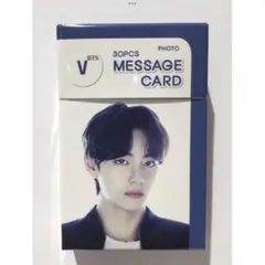 30枚入 フォトメッセージカードセット BTS V 青