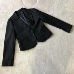 150㎝　BeBe べべ　フォーマル　ジャケット　ストライプ　ブラックのサムネイル
