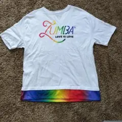 ZUMBA Tシャツ LOVE IS LOVE レインボーのサムネイル
