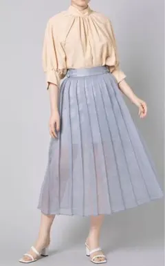 FURFUR シアープリーツスカート(GRY-F)
