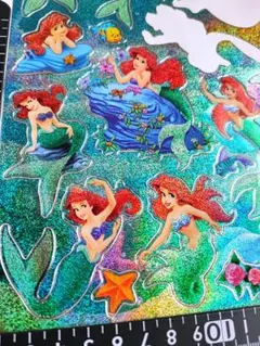 ●▲■　アリエルのキラキラシール　ディズニー