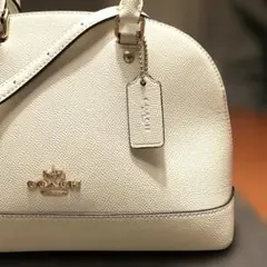 【美品】コーチ　ミニシエラサッチェル　チョーク　2WAY ハンドバッグ