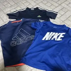Nike DRI-FIT & adidas Tシャツセット 130cm