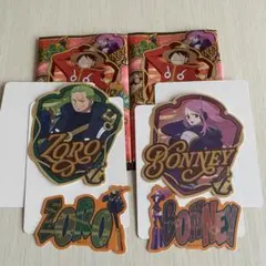 ワンピース トラベルステッカー 2点まとめ売り ゾロ ボニー