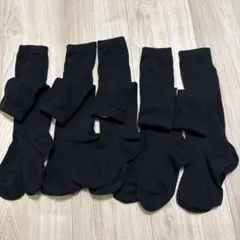 西松屋黒いキッズ靴下 5足セットハイソックス新品だけど名前記入あり。