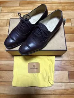 John Lobb ジョンロブ レザー トングサンダル ブラウン - メルカリ