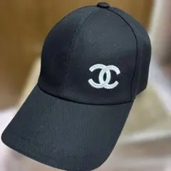 CHANEL ココマーク ベースボールキャップ ブラック