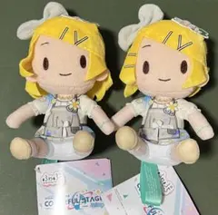 初音ミク ふわぷち ミニぬいぐるみ 鏡音リン 2点セットのサムネイル