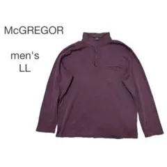 McGREGOR 長袖 カットソー ハイネック パープル系 LL オシャレのサムネイル