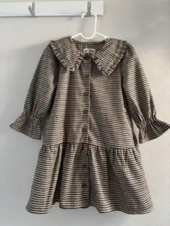 MAKE YOUR DAY チェック柄ワンピース 100 長袖