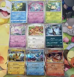 ポケカ　ブイズ9種　イーブイ　エーフィ　シャワーズ　サンダース　ブラッキーのサムネイル