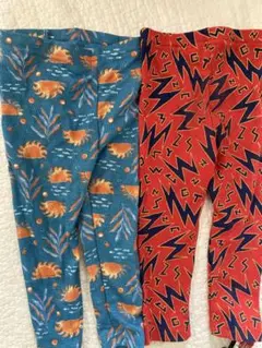 値下げ　サーマルメッシュ総柄レギンス　マーキーズ 　95サイズ