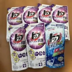 トップ クリアリキッド抗菌 詰め替え用 洗濯洗剤 7個セットのサムネイル