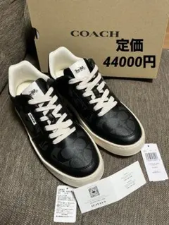 正規品　COACH コーチ シグネチャー スニーカー ブラックのサムネイル
