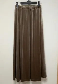 ラコレ ベロアフレア ロングスカート