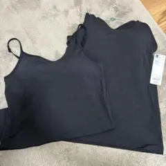 GU ブラック ブラキャミソール L(2枚)