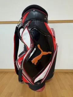 PUMA ゴルフ キャディバッグ ブラック レッド