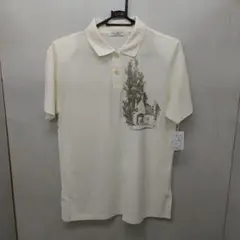 新品タグ付き ナイガイ 白ポロシャツ M サイズ