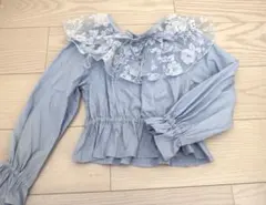 Jenni Love 取り外し付き　フリル付き長袖シャツ　ブラウス125-135
