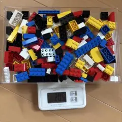【基本セット 赤いバケツ】レゴブロック約200g【C 】色形状多様