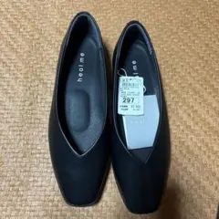 heal me ブラック パンプス