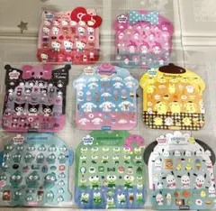 【韓国限定】サンリオ マシュマロステッカー 8枚コンプセット