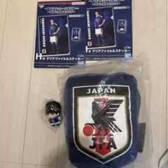 サッカー日本代表 エンブレムクッション 三笘薫 マスコット など計4点セット