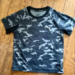 PUMA 120 Tシャツ 迷彩柄 カモフラージュ柄 ブラック グレー