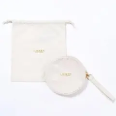 新品　ラルフローレン ポーチ 巾着 セット キャンバス ロゴ ゴールド ベージュ