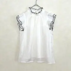 GRL グレイル　シアーブラウス フリル袖 ティアード 上品 きれいめ 春夏