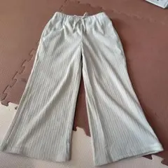 GU　リブワイドパンツ110