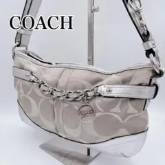 COACH コーチ シグネチャー ショルダーバッグ F19724 シルバー