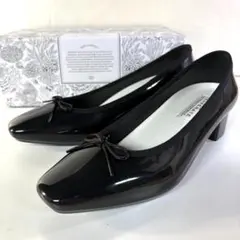 【1足限り★黒25cm】ワンランク上の最高級パンプス！【新品】TEMPERATEのサムネイル