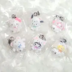 サンリオキャラクターズ めじるしアクセサリー ふわふわスノー　フルコンプセット